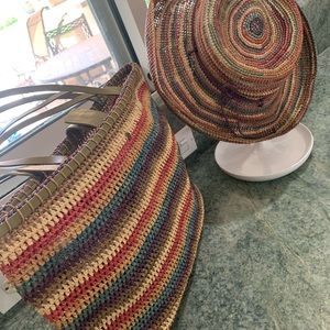 Helen Kaminski , tote & matching straw hat bundle